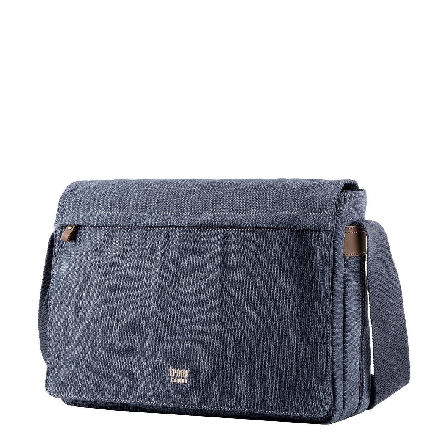 Canvas Laptop Large Messenger Bag 18 Inch | TRP0371 by Troop London
