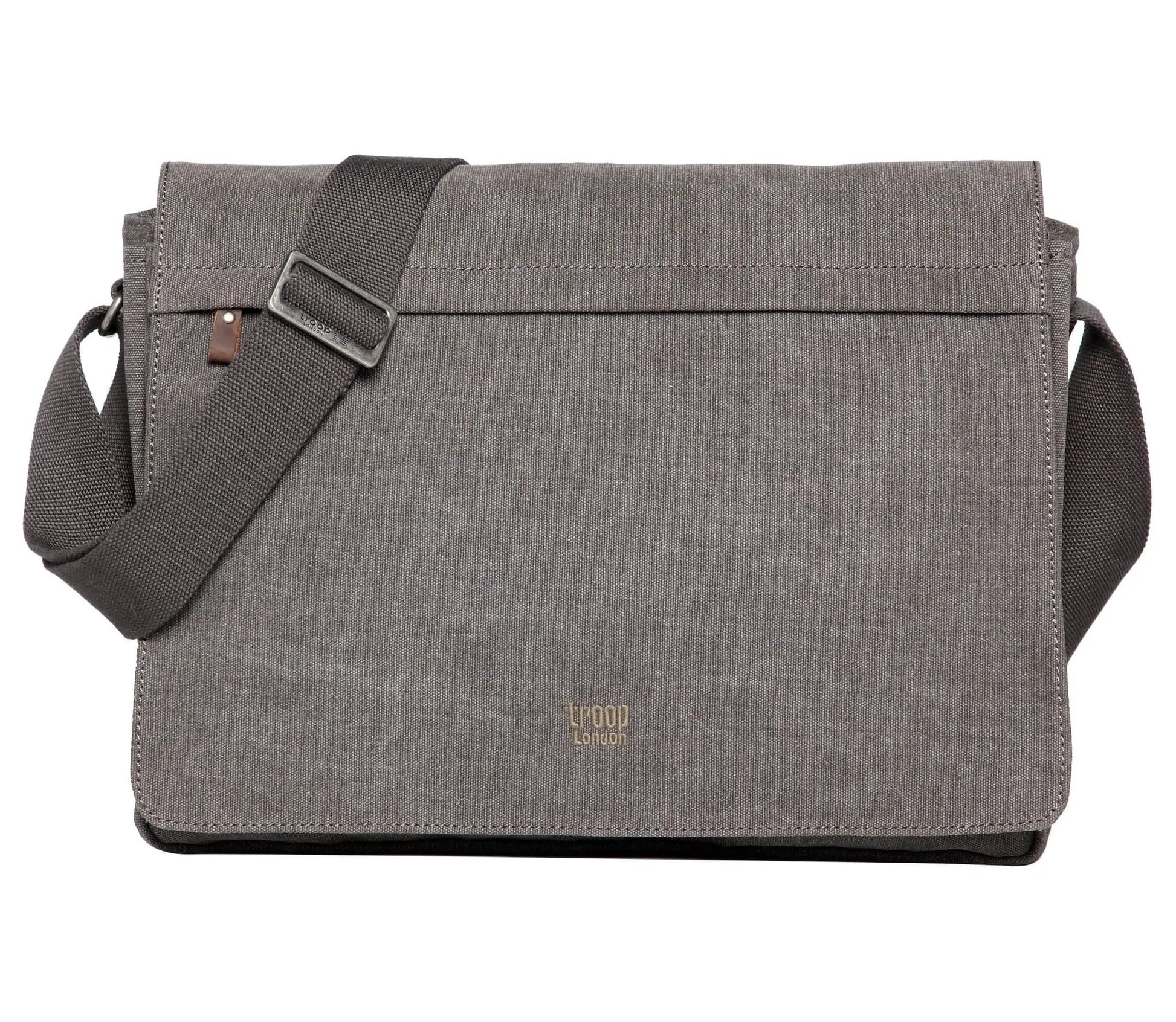 Canvas Laptop Large Messenger Bag 18 Inch | TRP0371 by Troop London