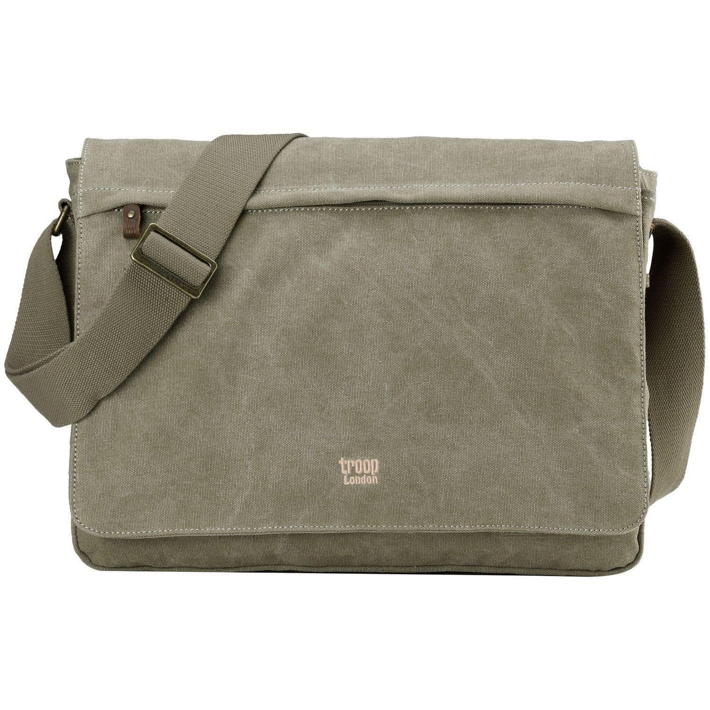 Canvas Laptop Large Messenger Bag 18 Inch | TRP0371 by Troop London