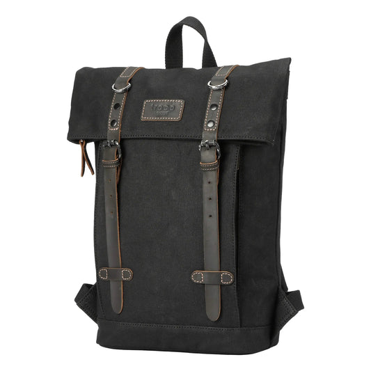 Heritage Small Waxed Canvas Backpack | TRP0425S by Troop London