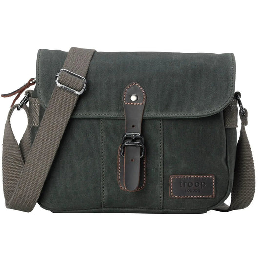 Heritage Waxed Canvas Across Body Bag | TRP0440 by Troop London
