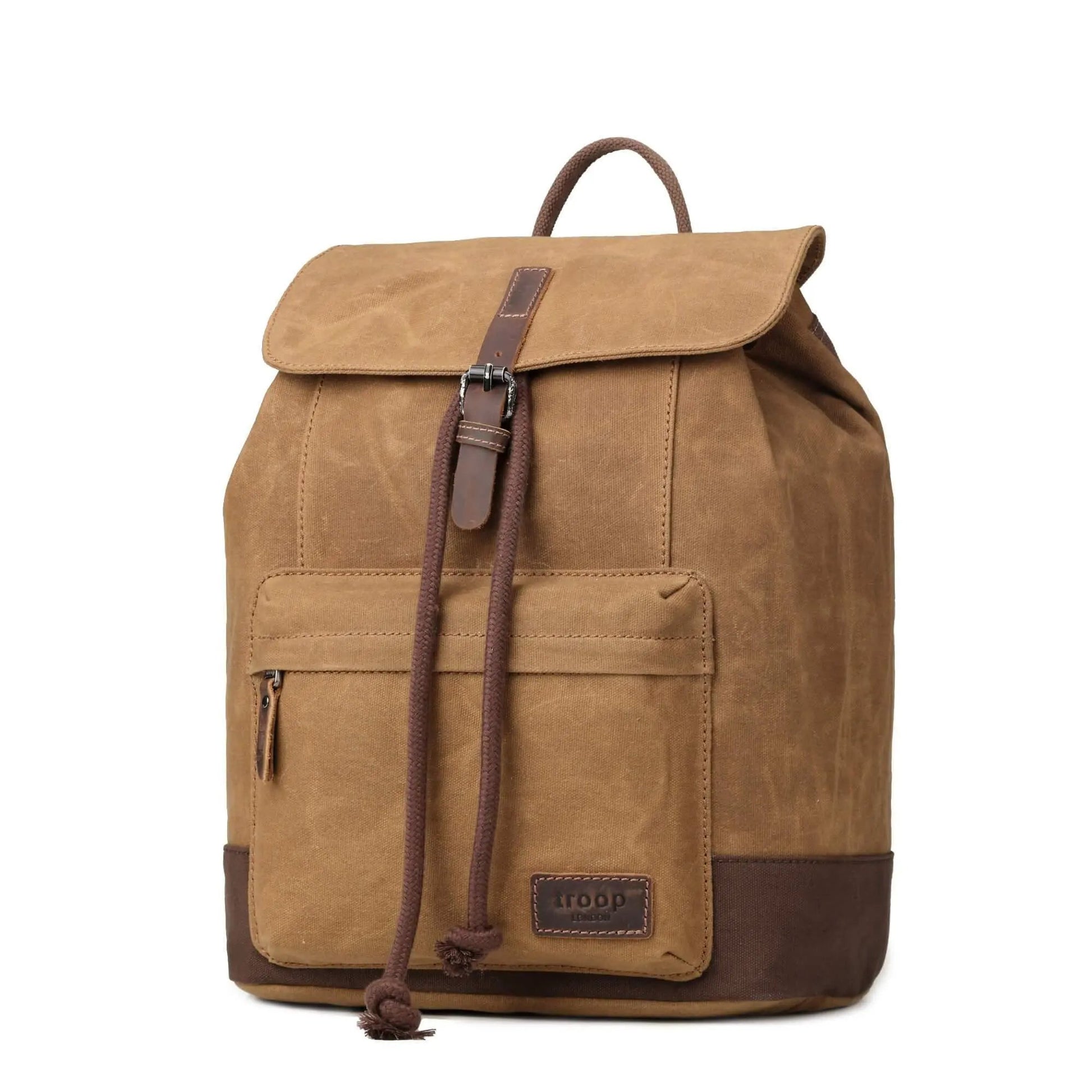 Heritage Waxed Canvas Laptop Backpack | TRP0442 by Troop London