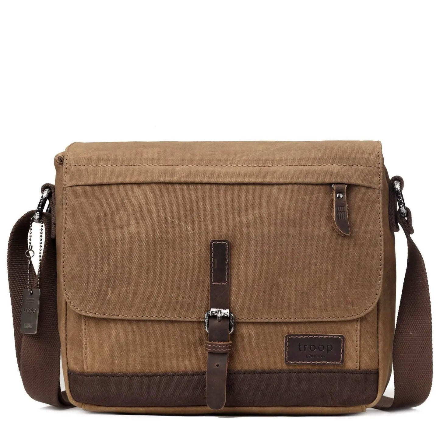 Heritage Waxed Canvas Messenger Bag | TRP0443 by Troop London
