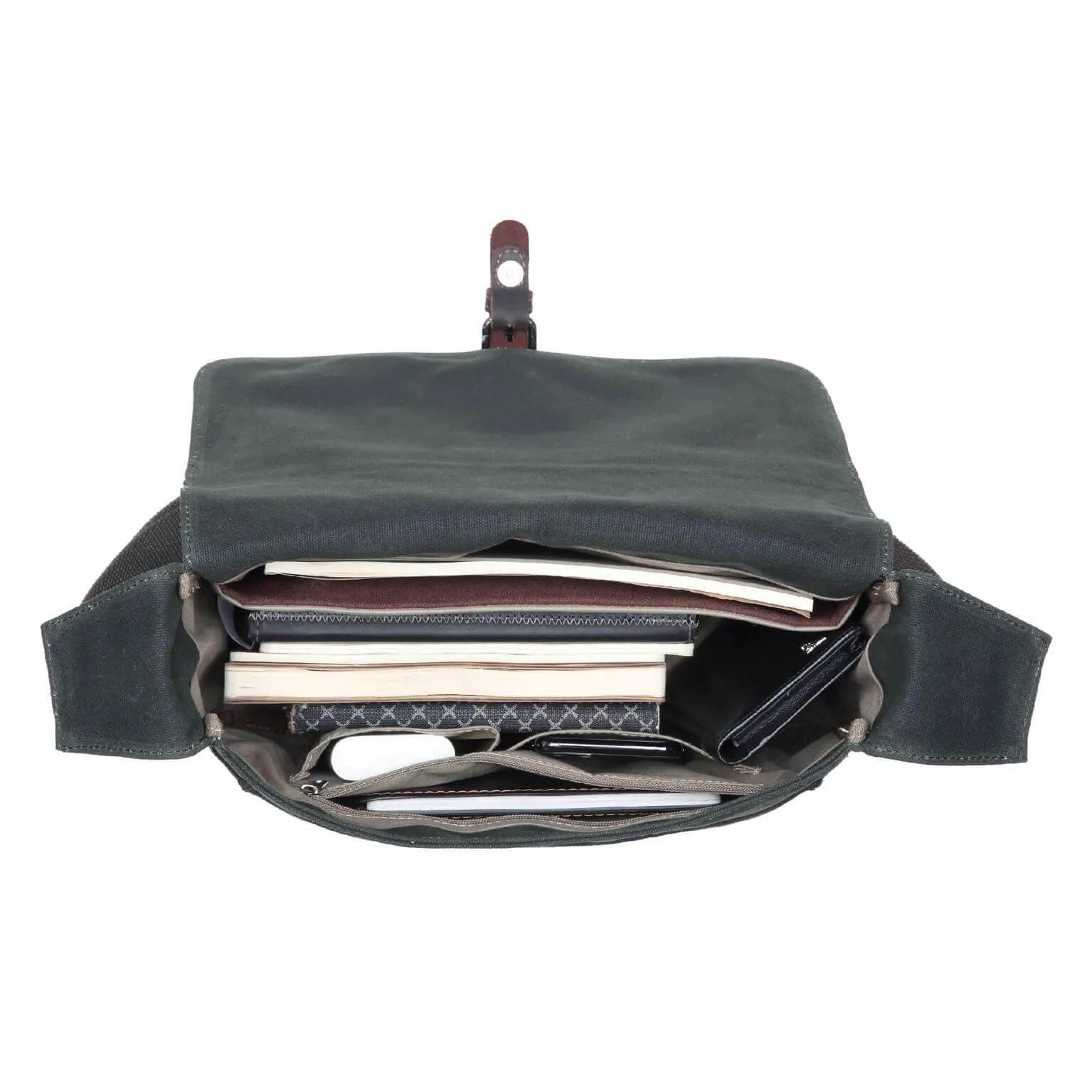 Heritage Waxed Canvas Messenger Bag | TRP0443 by Troop London