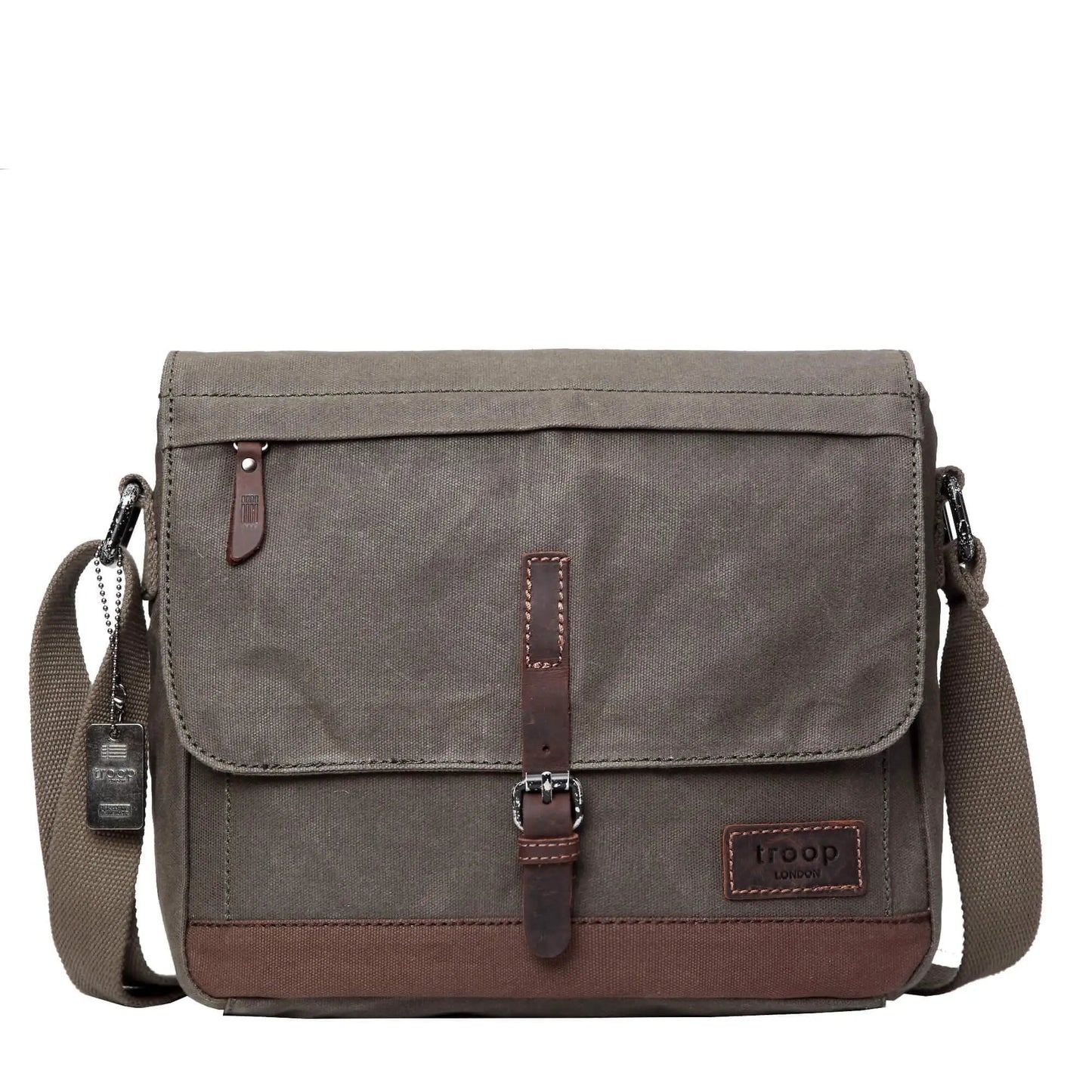 Heritage Waxed Canvas Messenger Bag | TRP0443 by Troop London