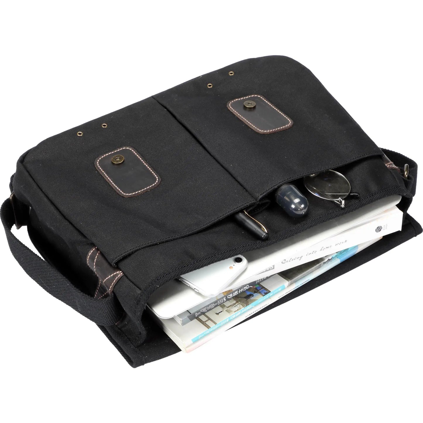 Heritage Canvas Messenger Bag 13 Inch | TRP0544 by Troop London
