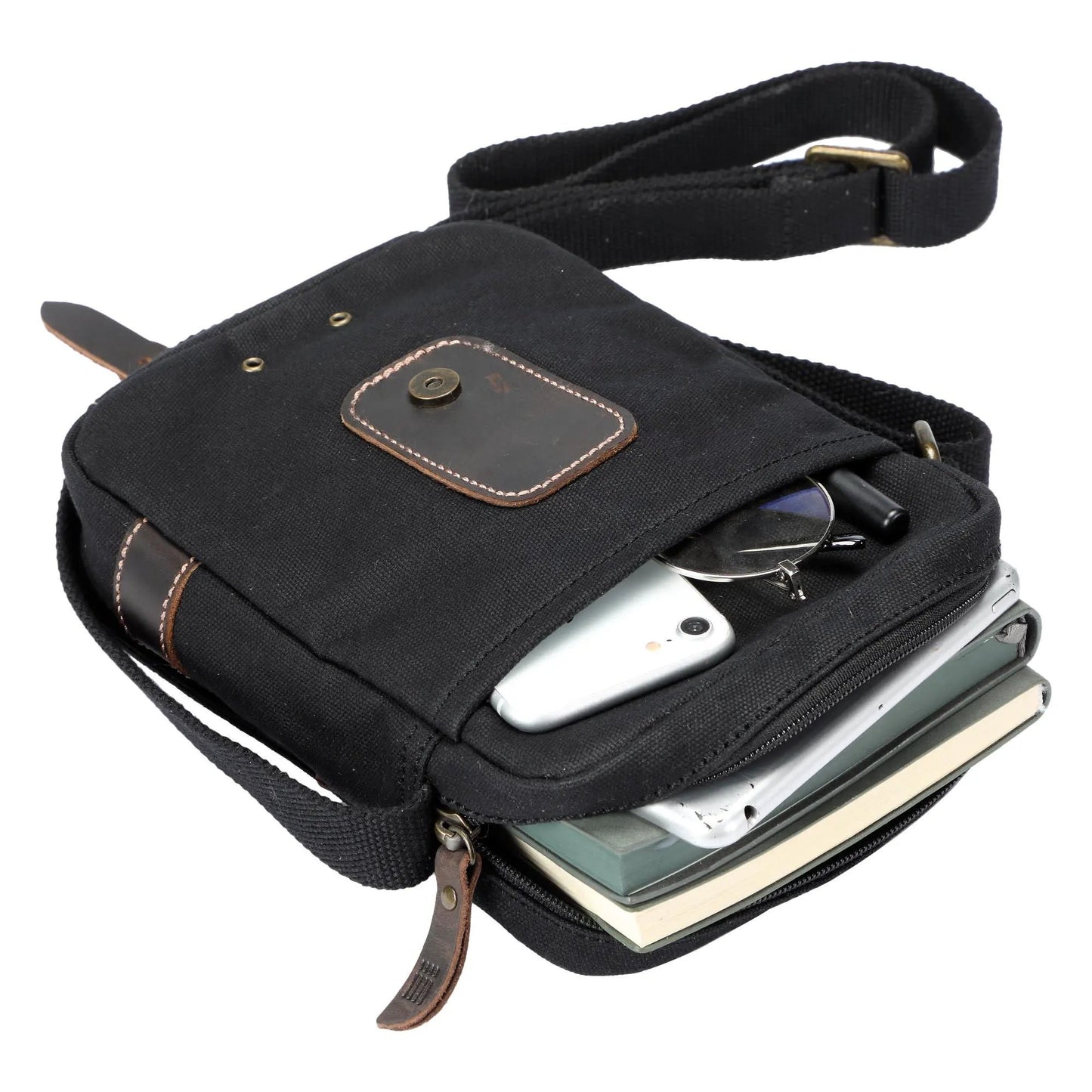 Heritage Canvas Mini Across Body Bag | TRP0547 by Troop London