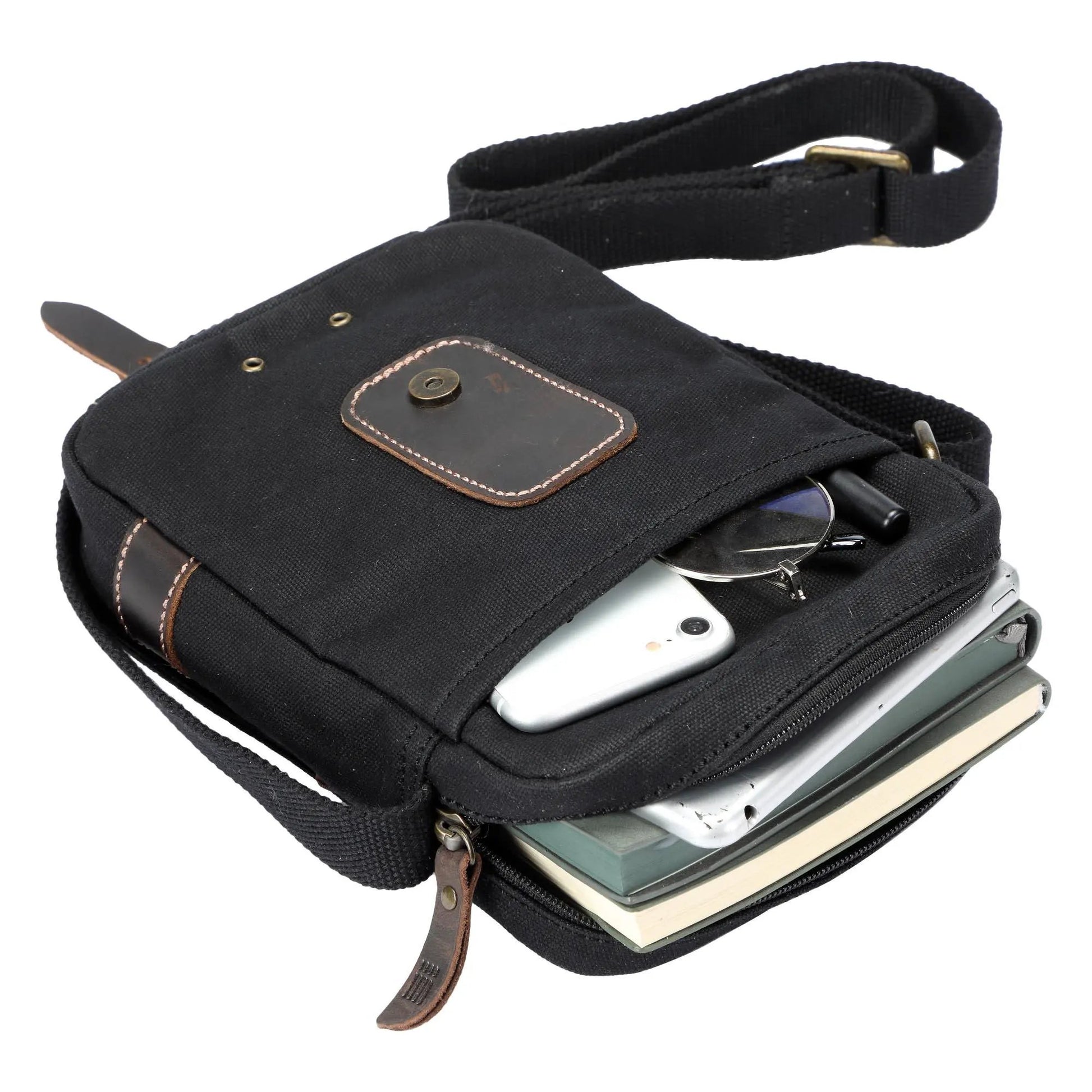 Heritage Canvas Mini Across Body Bag | TRP0547 by Troop London
