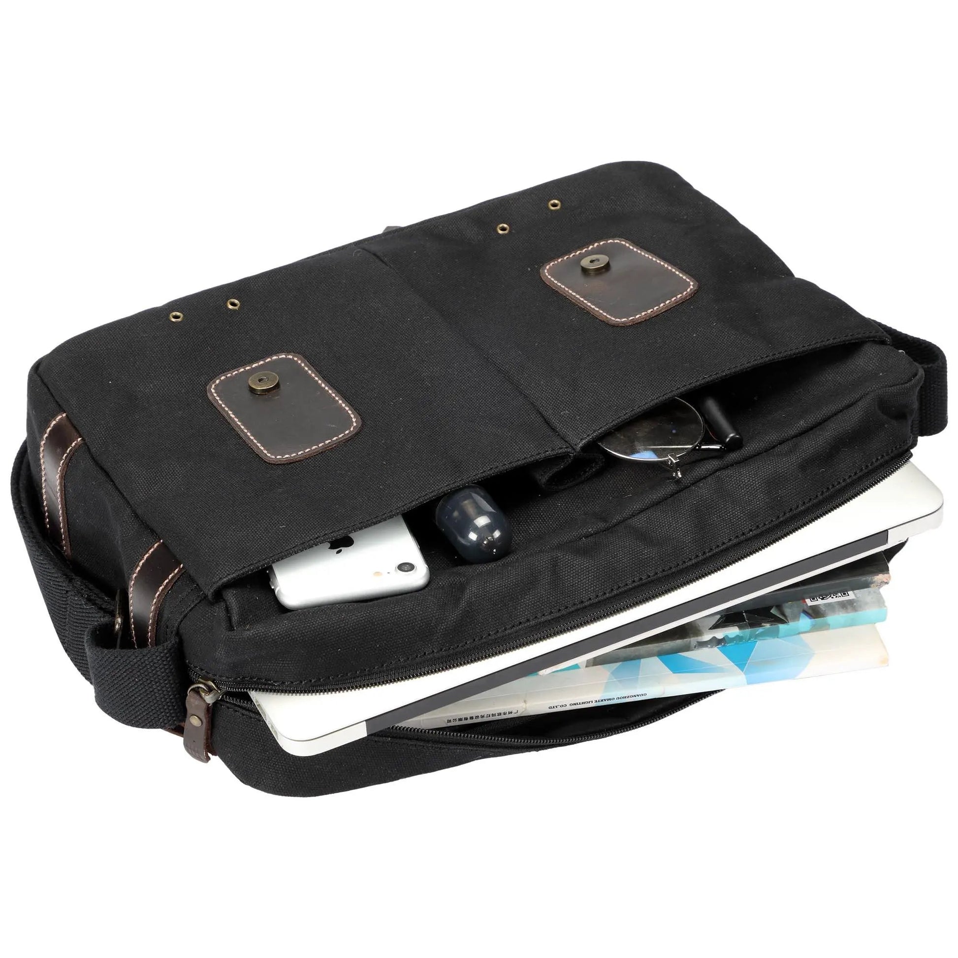 Heritage Canvas Messenger Bag 13" Slim | TRP0548 by Troop London