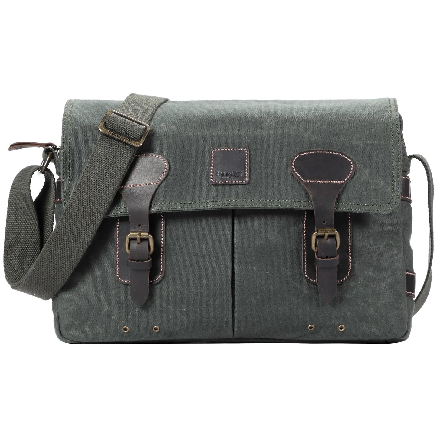 Heritage Canvas Messenger Bag 13" Slim | TRP0548 by Troop London