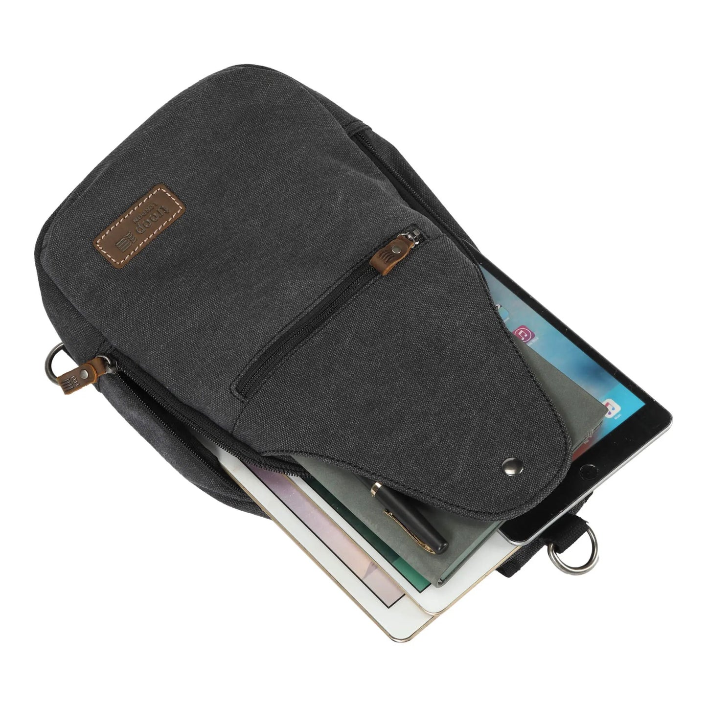 Canvas Sling Bag One Strap Backpack | TRP0551 by Troop London