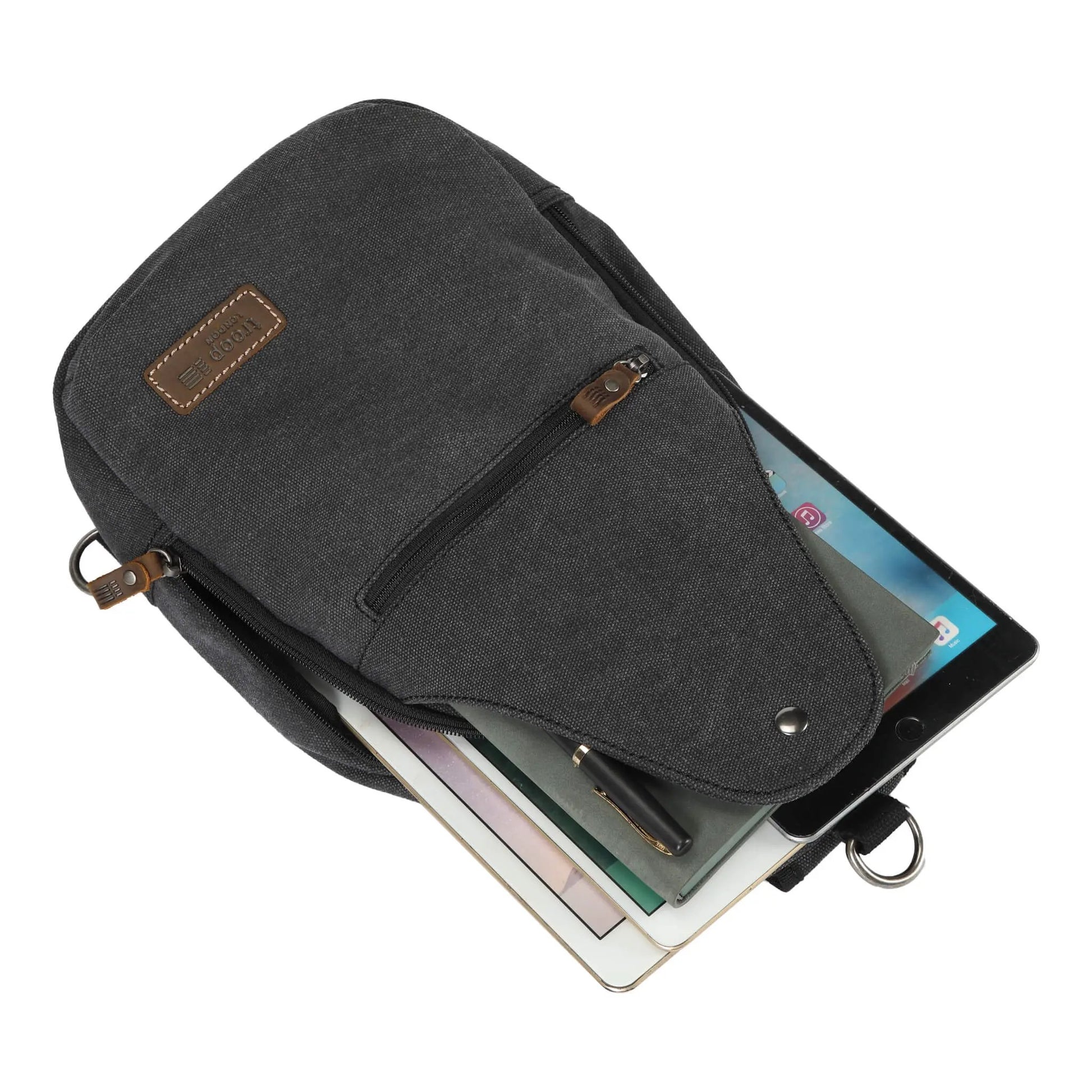 Canvas Sling Bag One Strap Backpack | TRP0551 by Troop London