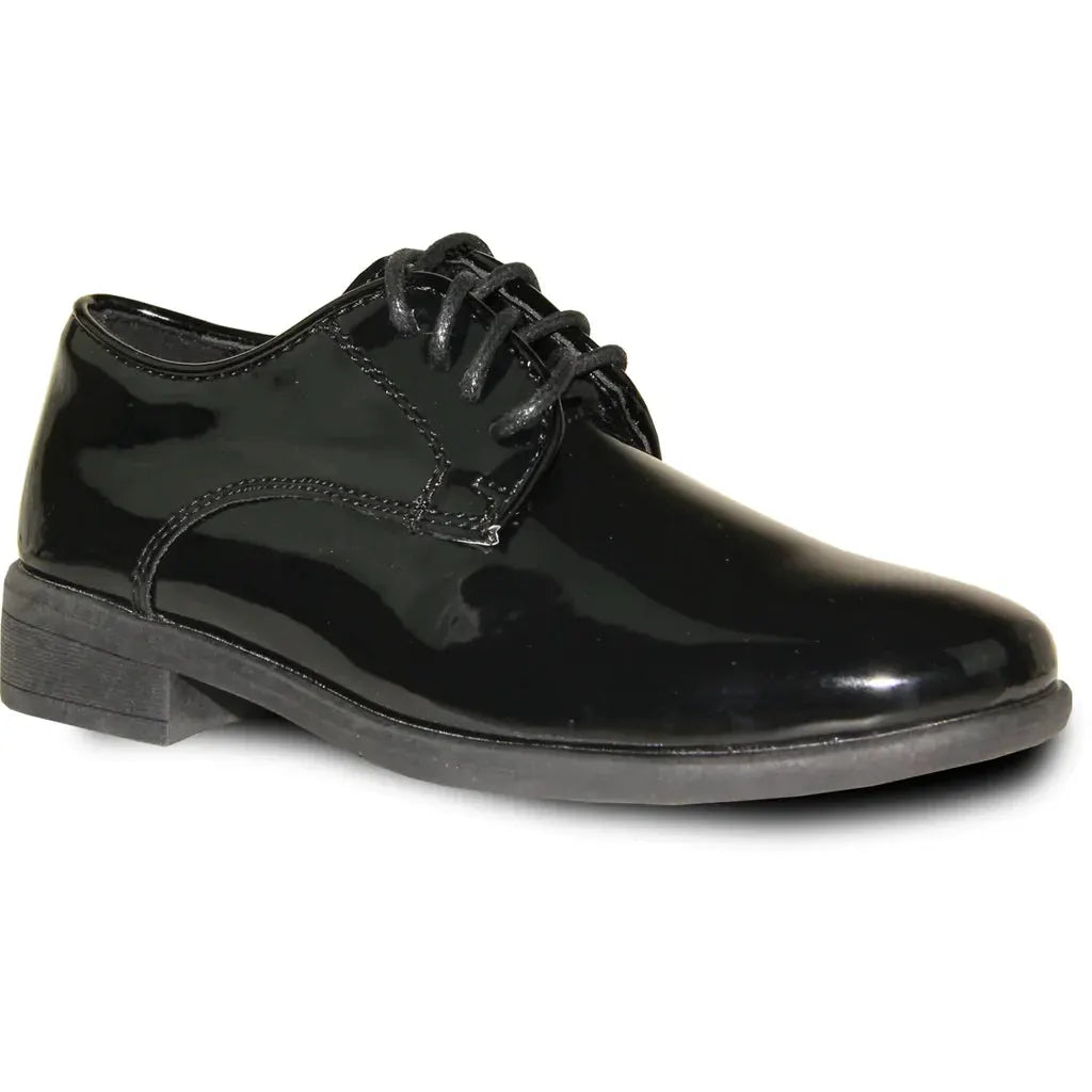 VANGELO Boy TUX-12KID Dress Shoe Formal Tuxedo for Prom & Wedding Black Patent by Tux-USA