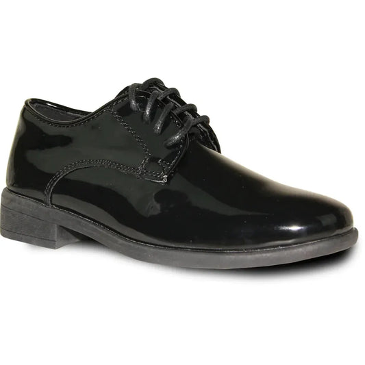 VANGELO Boy TUX-12KID Dress Shoe Formal Tuxedo for Prom & Wedding Black Patent by Tux-USA