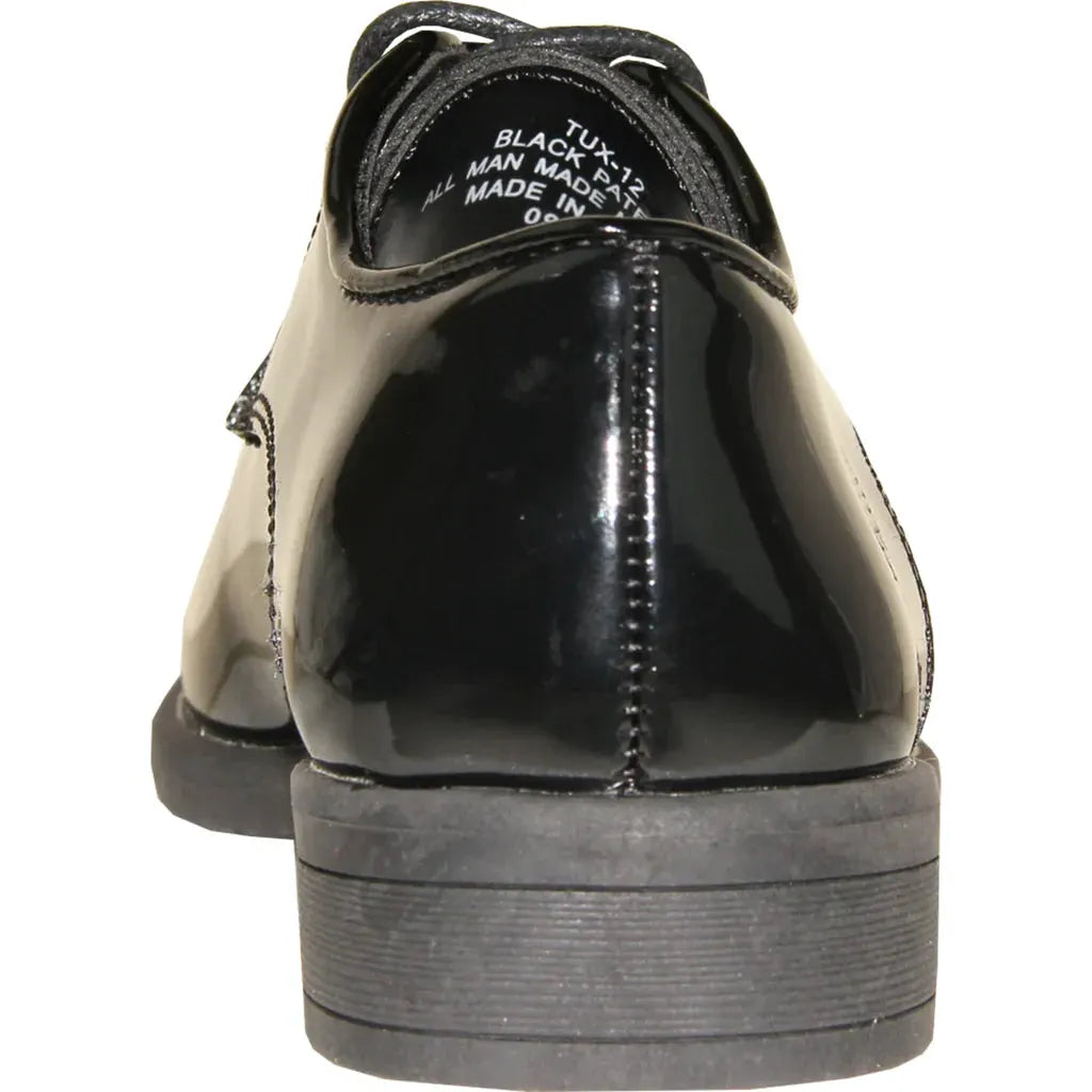 VANGELO Boy TUX-12KID Dress Shoe Formal Tuxedo for Prom & Wedding Black Patent by Tux-USA