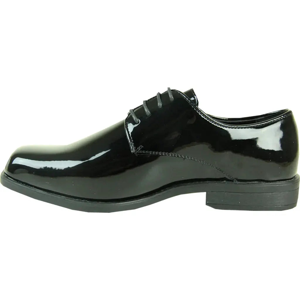 VANGELO Men Dress Shoe TUX-1 Oxford Formal Tuxedo for Prom & Wedding Black Patent by Tux-USA