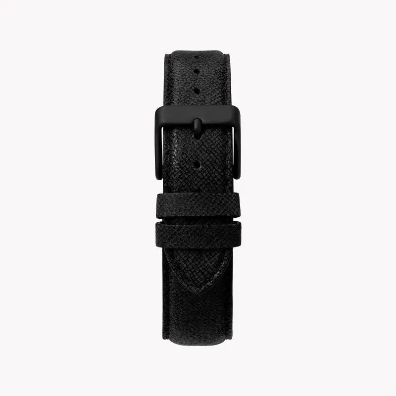 Timex Men's Black Leather Watch, Black Dial | Tw2t34900 by TIMEX