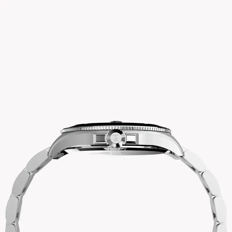 Timex Men's Silver Stainless Steel, Blue Dial | Tw2u41900 by TIMEX