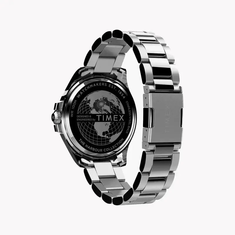 Timex Men's Black Dial, Silver Stainless Steel | Tw2u71900 by TIMEX