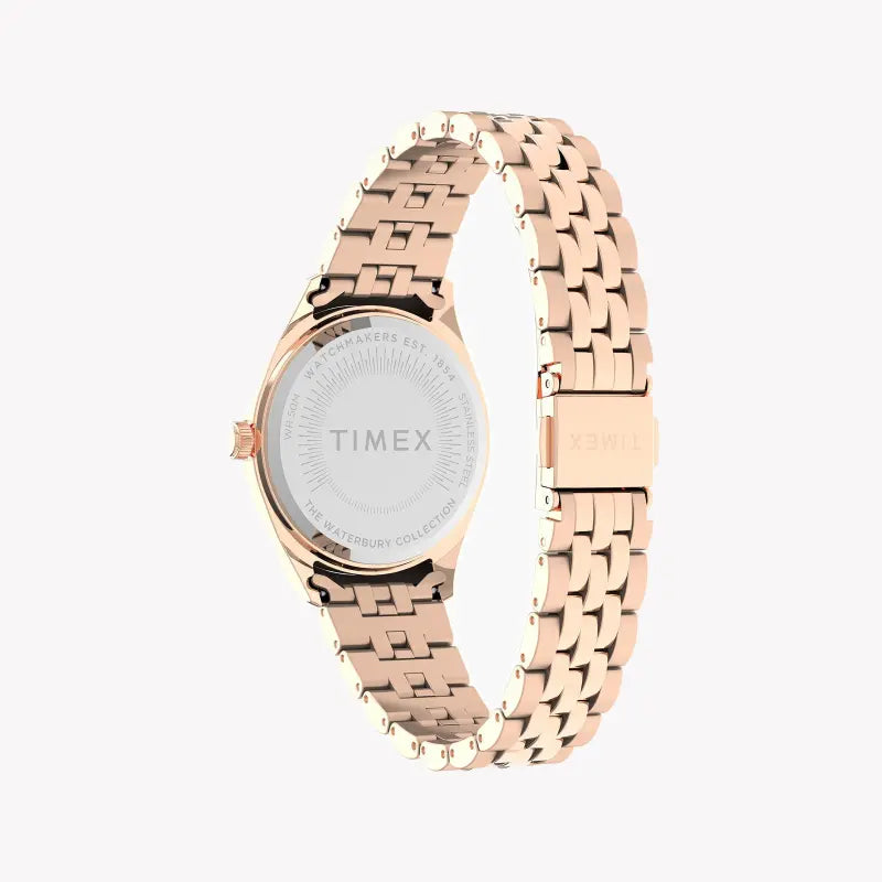 Timex Women's Rose Gold Watch, Pink Dial | Tw2u78400-3