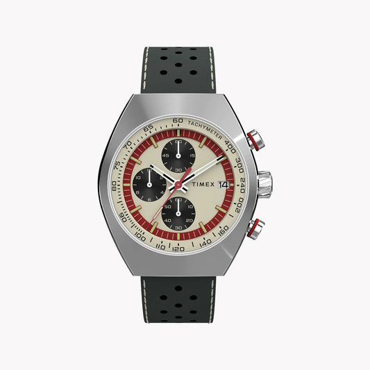 Mens Legacy Tonneau SST Taupe Dial Brown Strap Watch | TW2W93400 by TIMEX