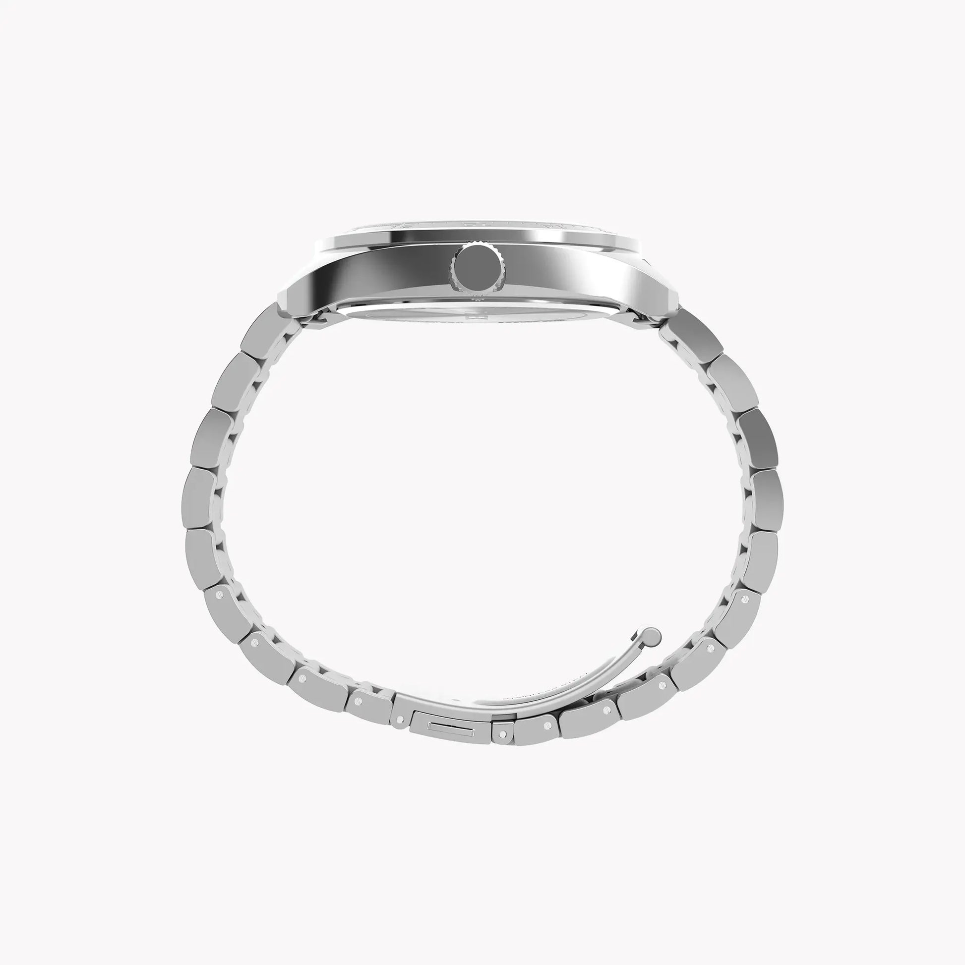 Mens Silver-tone Case & Bracelet with Black Dial TW2Y22600 | Stylish Watch by TIMEX