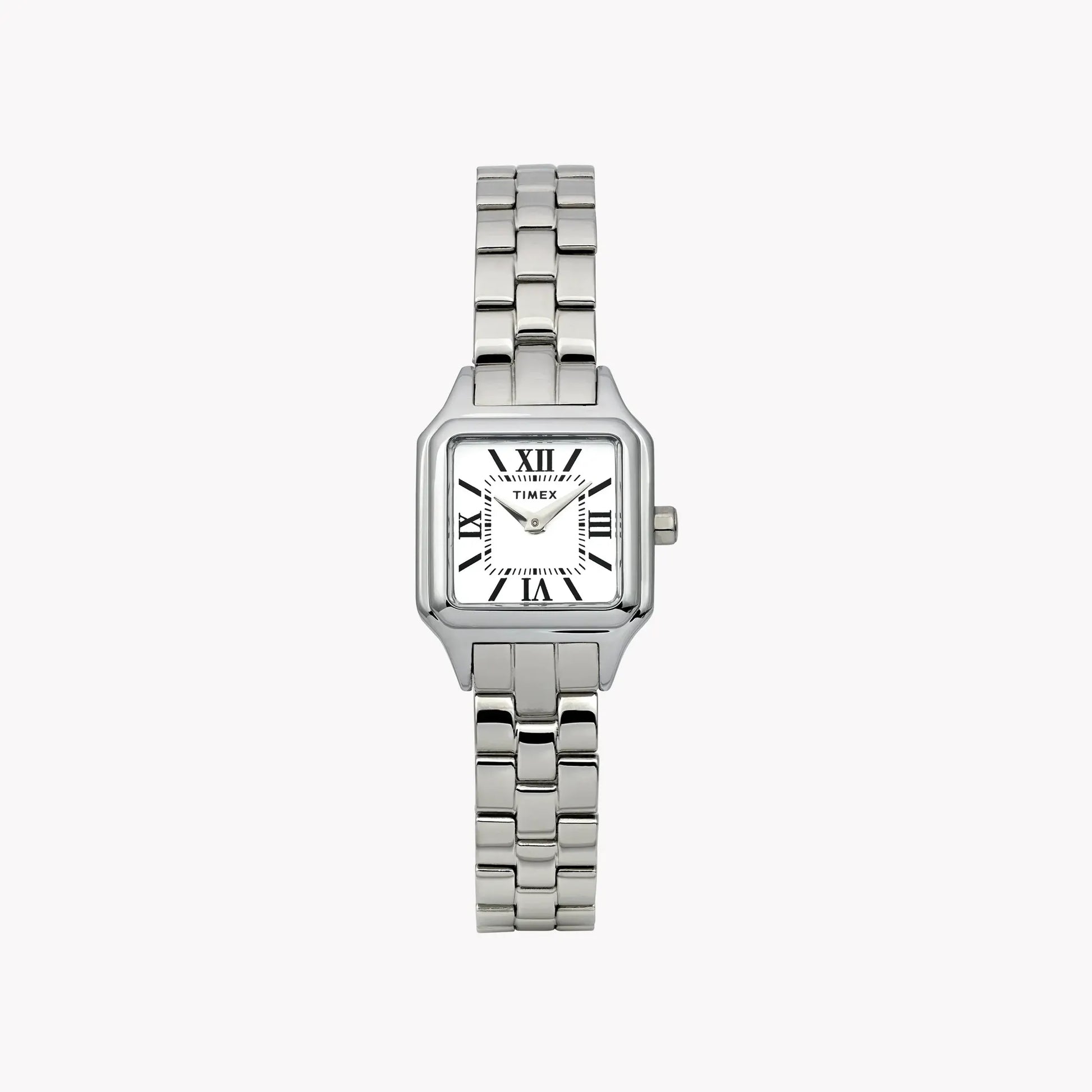 Addison Silver-Tone Case & Bracelet White Dial TW2Y23800 | Men's Watch by TIMEX
