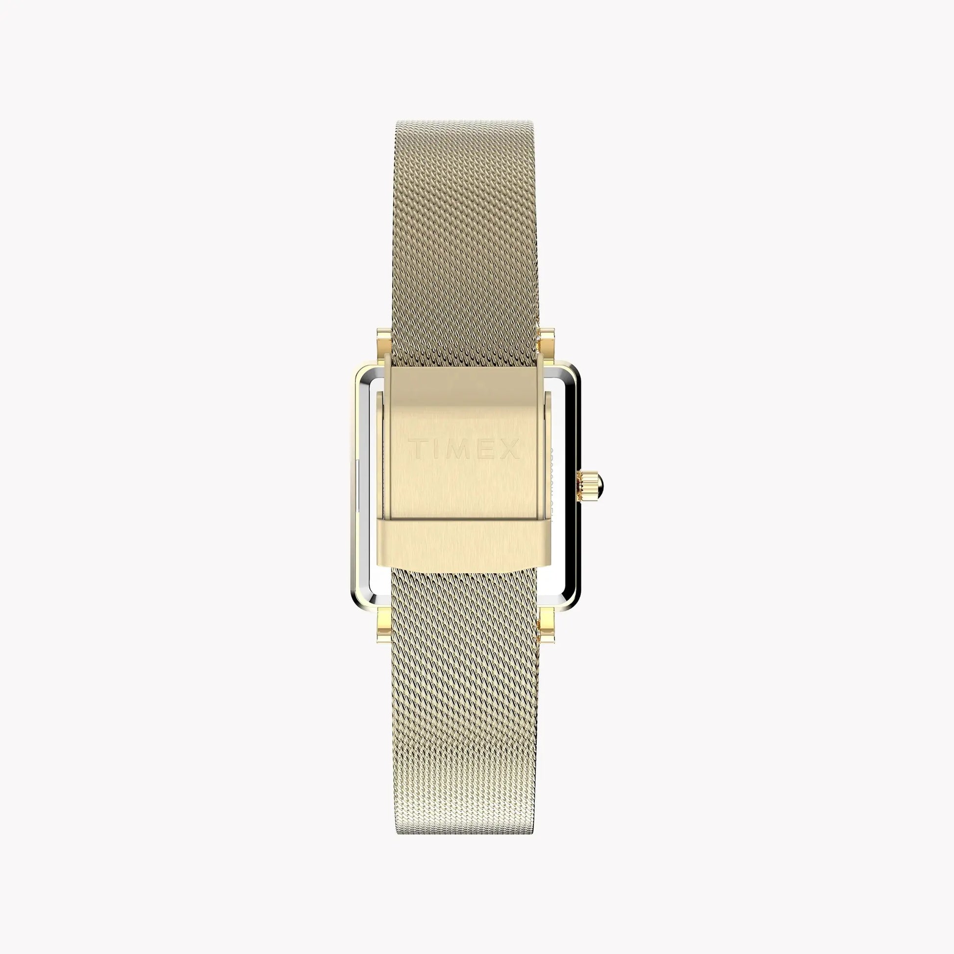Transcend Gold-Tone Rectangle Case & Bracelet with Silver Dial | TW2Y26100 by TIMEX