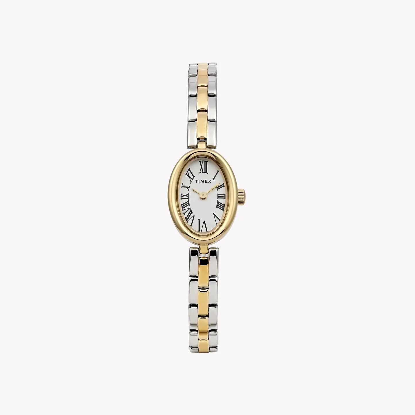 Cavatina Gold-tone Case Two-tone Bracelet White Dial TW2Y26800 by TIMEX