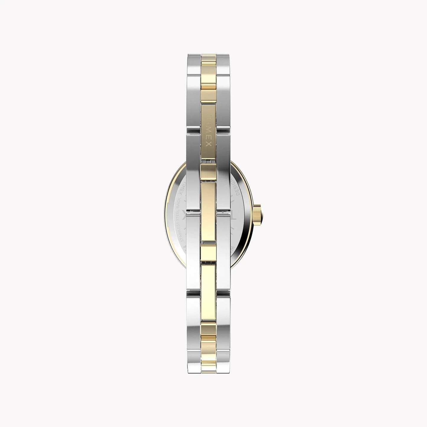 Cavatina Gold-tone Case Two-tone Bracelet White Dial TW2Y26800 by TIMEX