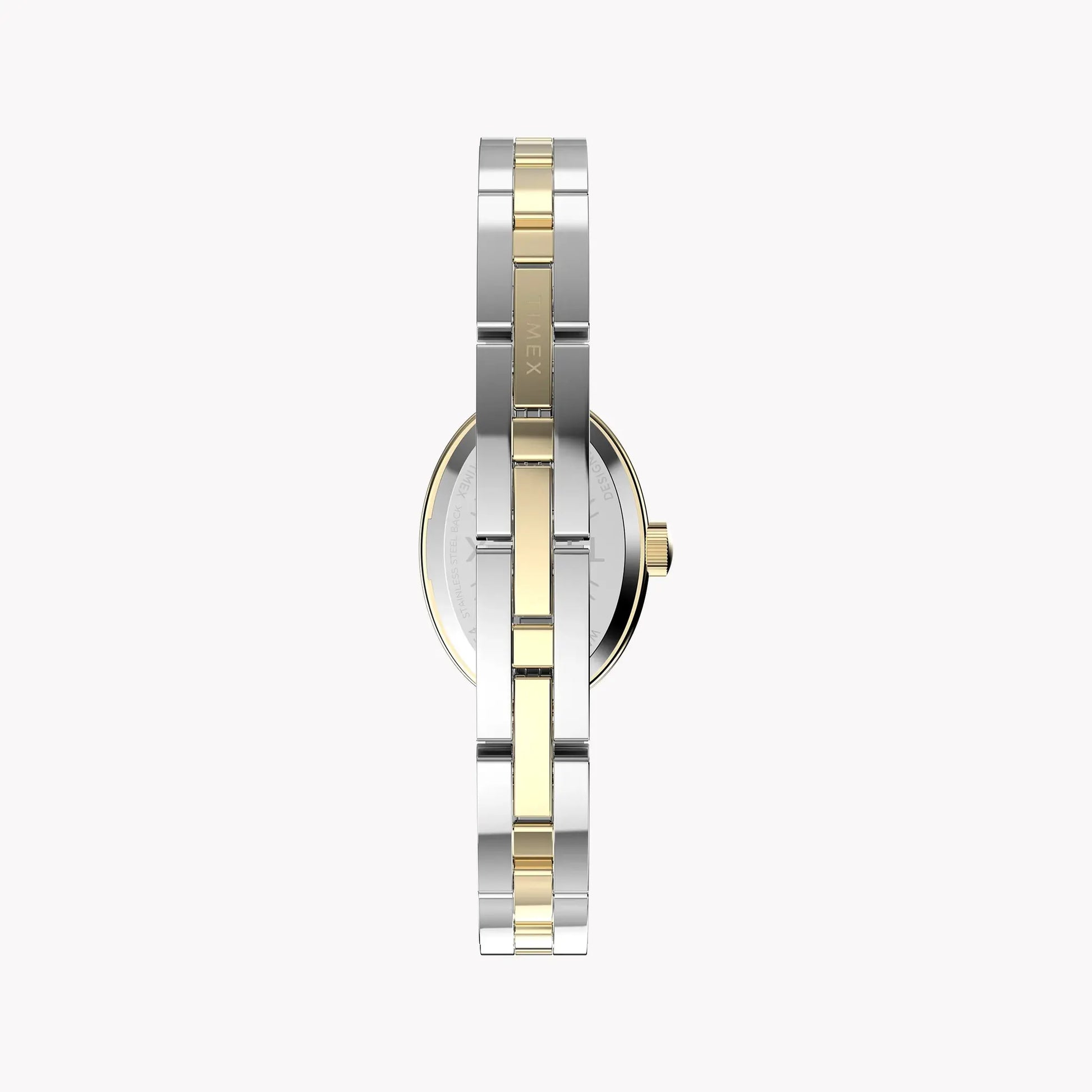 Cavatina Gold-tone Case Two-tone Bracelet White Dial TW2Y26800 by TIMEX