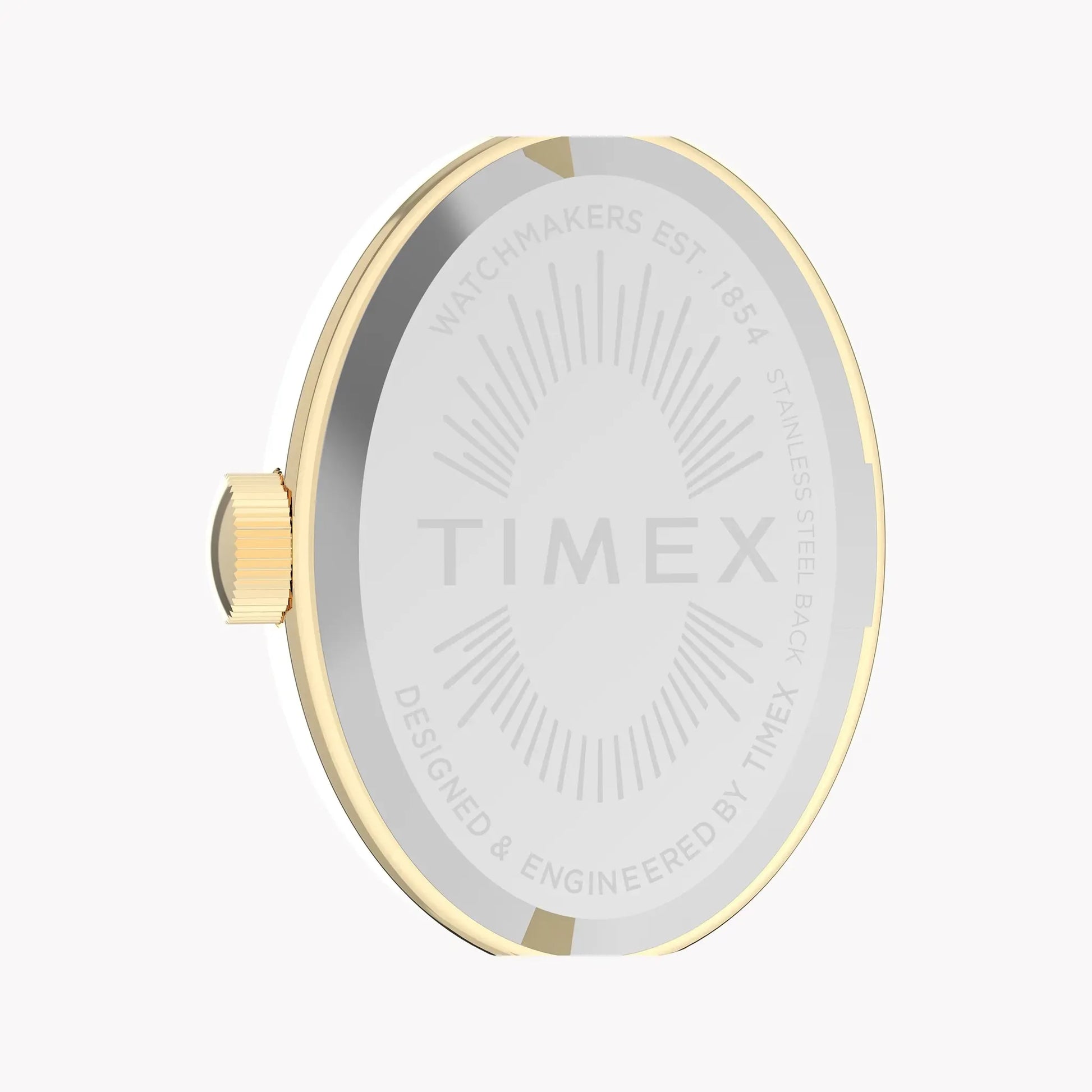 Cavatina Gold-Tone Case & Bangle with White Dial | TW2Y27200 by TIMEX