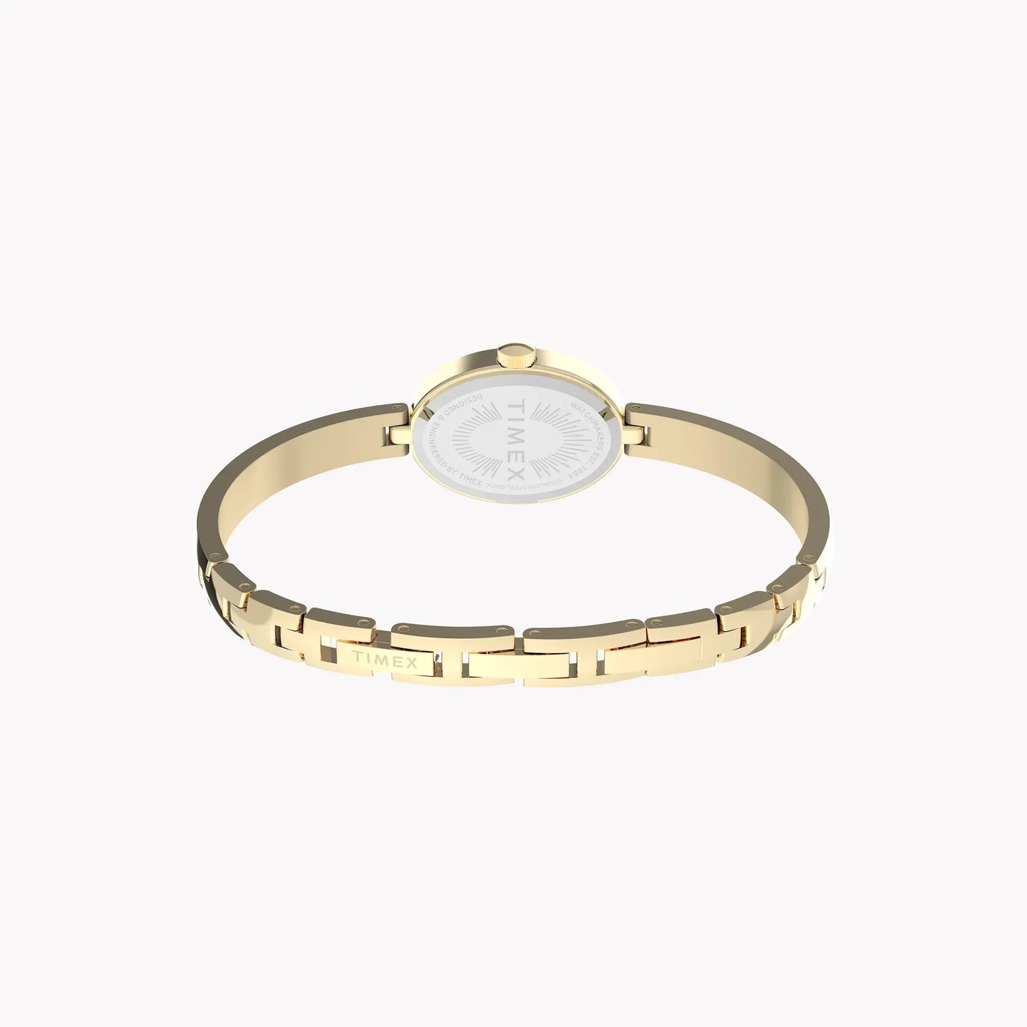 Cavatina Gold-Tone Case & Bangle with White Dial | TW2Y27200 by TIMEX