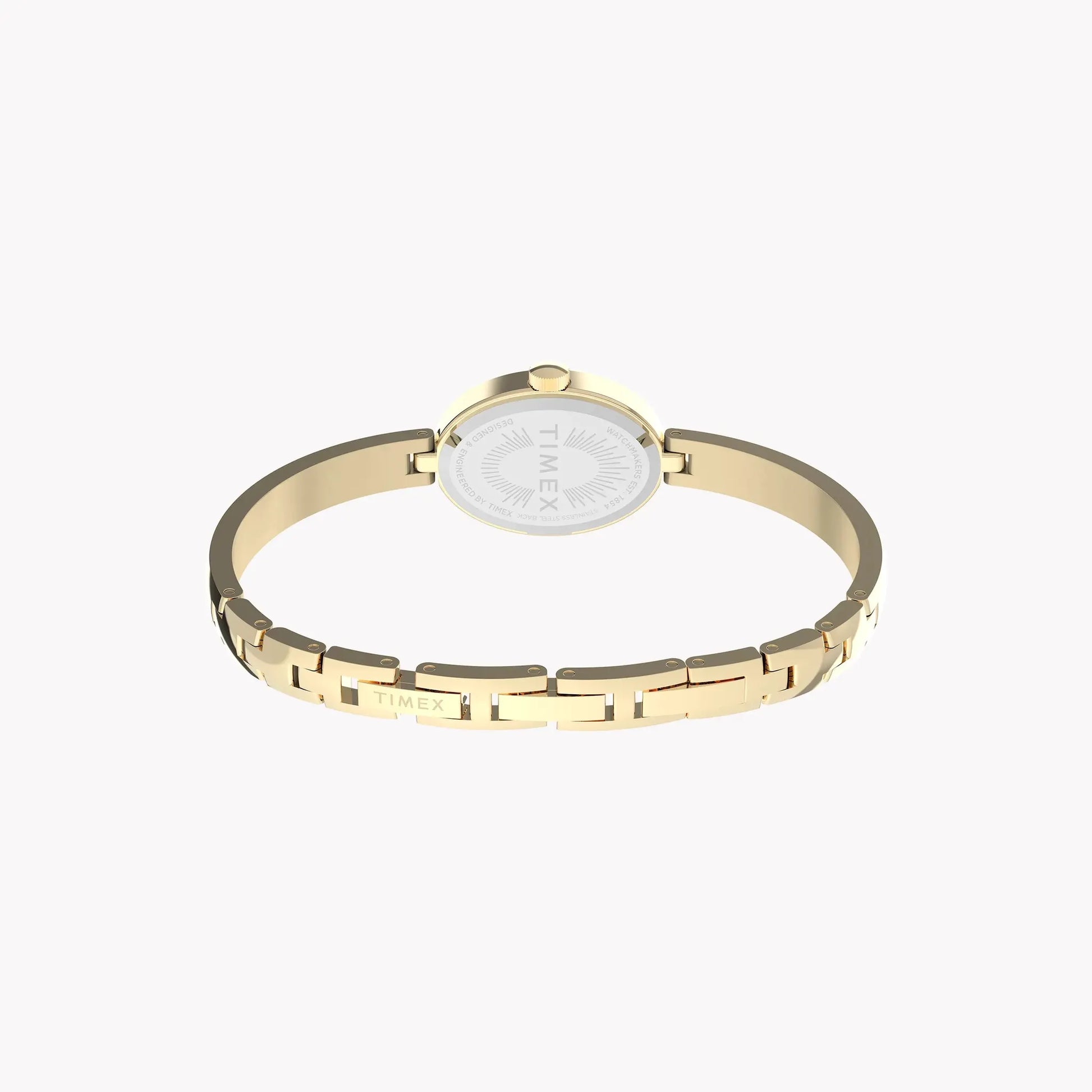 Cavatina Gold-Tone Case & Bangle with White Dial | TW2Y27200 by TIMEX