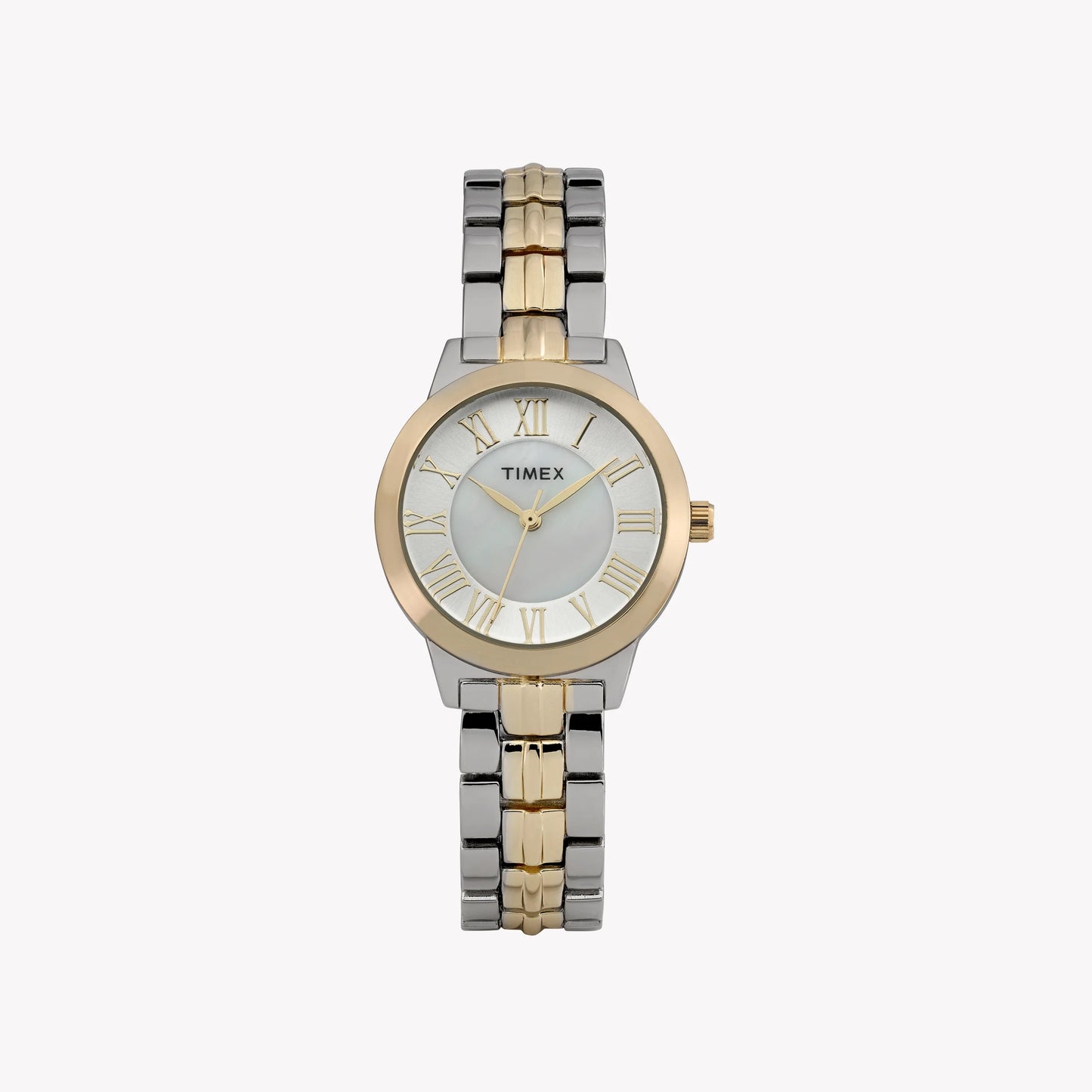 Women's Two Tone Case & Bracelet with Silver Mother of Pearl Dial | TW2Y38300-0