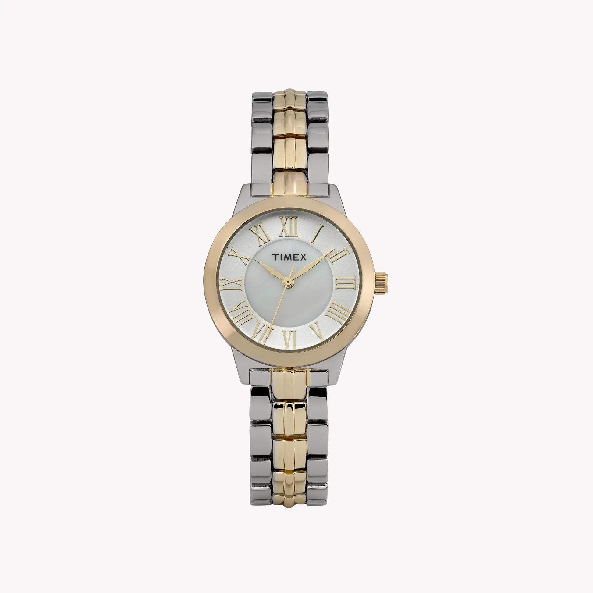 Women's Two Tone Case & Bracelet with Silver Mother of Pearl Dial | TW2Y38300-0