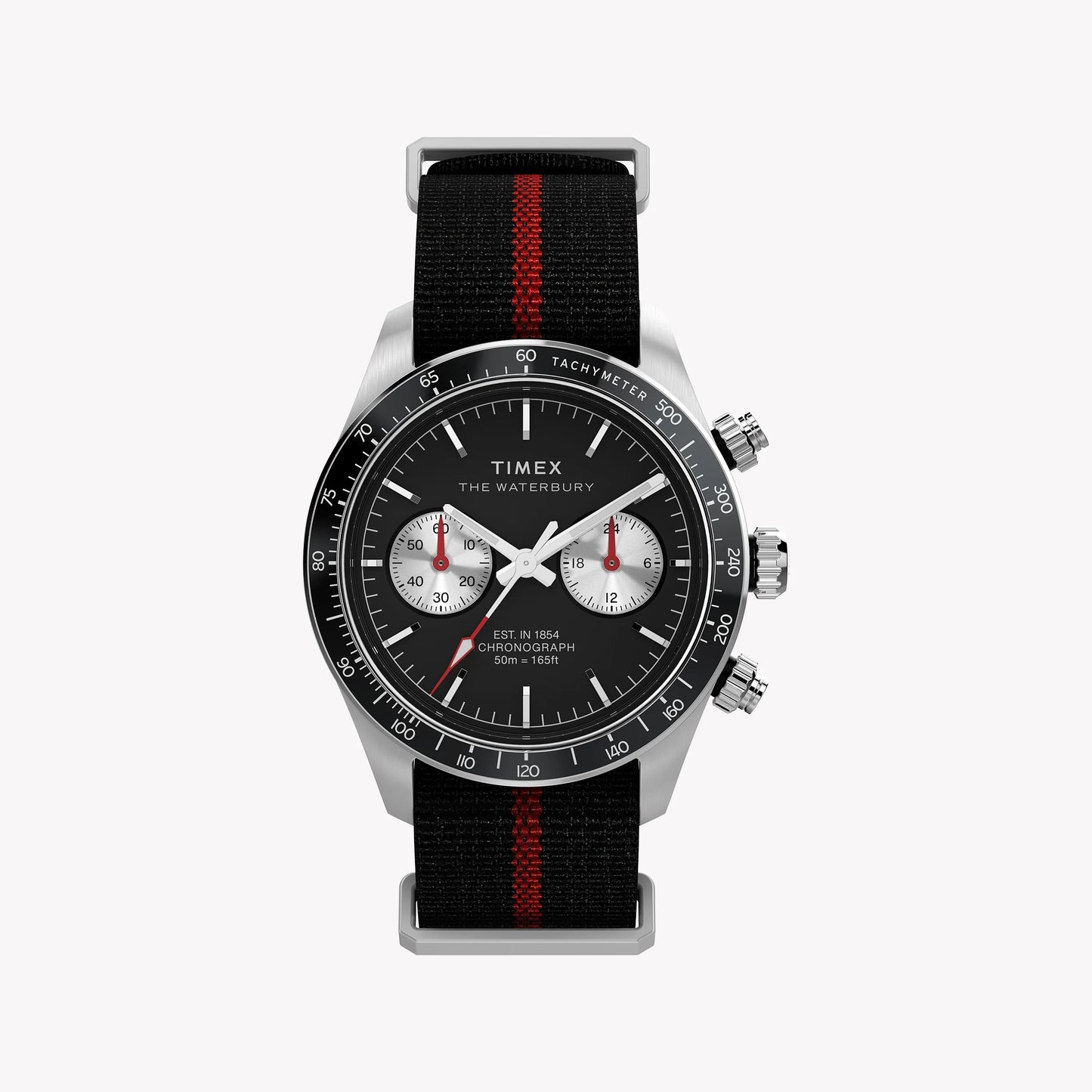Waterbury Heritage Chrono SST Black Dial Fabric Strap TW2Y38900 | Men's Sports Watch-0