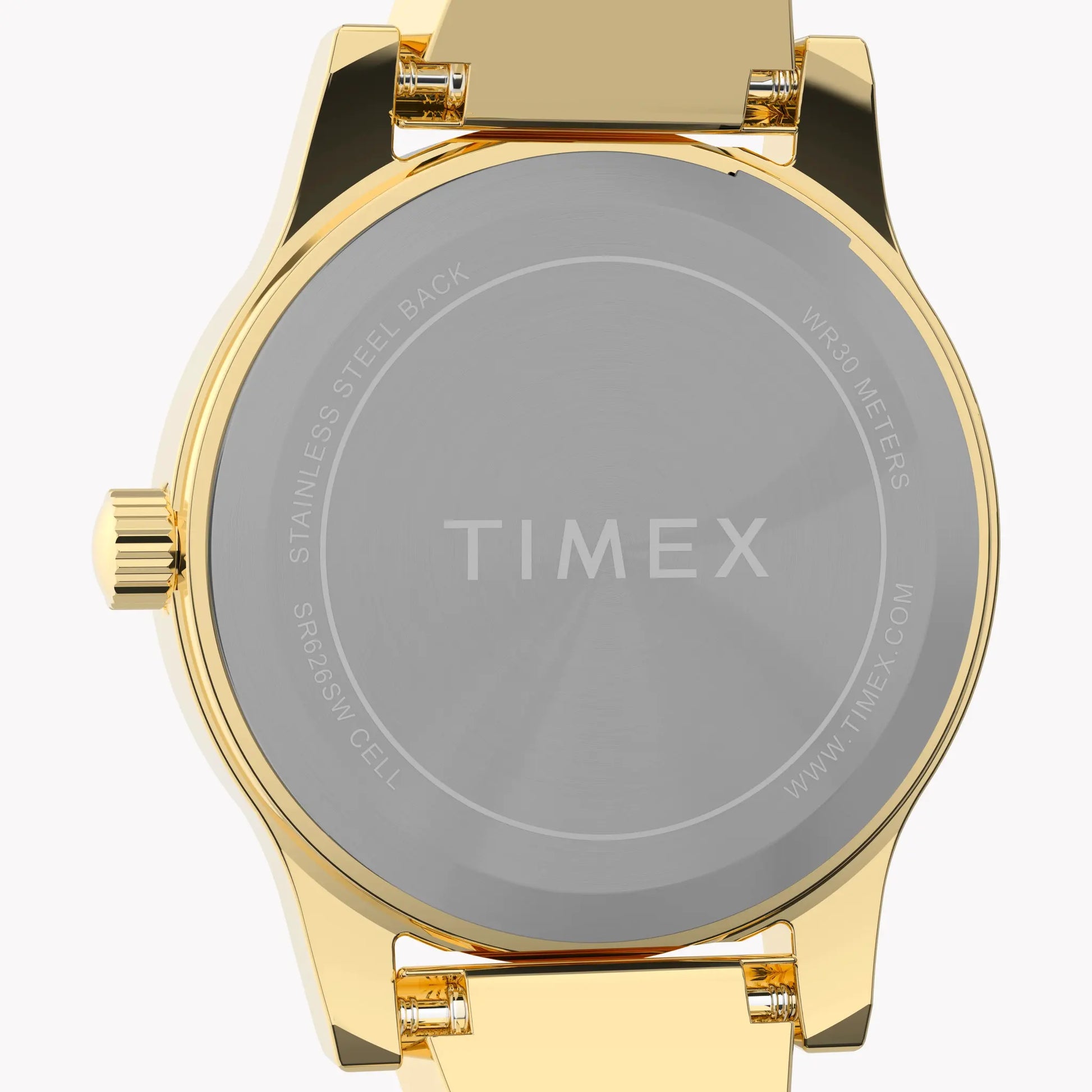 TIMEX Women's Gold-Tone Steel, Black Dial | TW2Y39200 by TIMEX