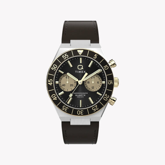 Timex Men's Silver-Tone Steel, Brown Leather | TW2Y56000 by TIMEX