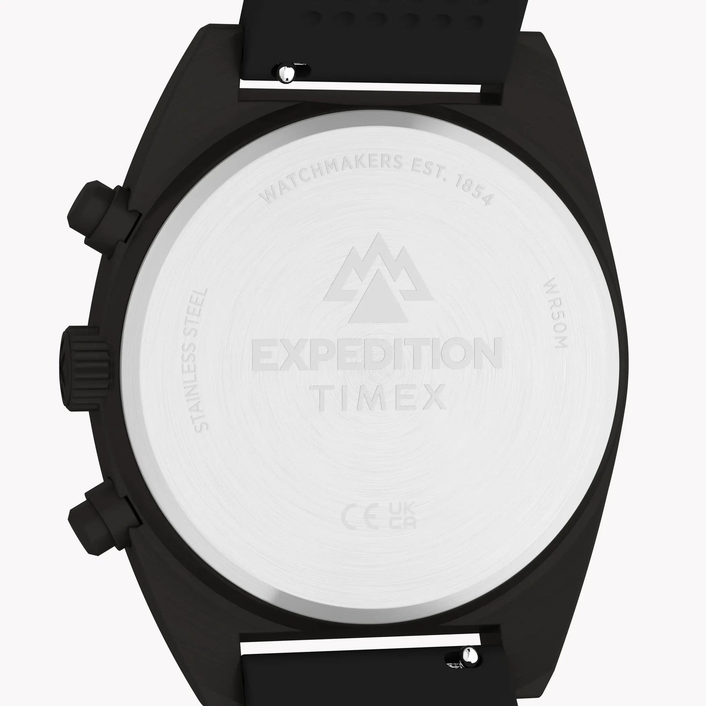 Timex Men's Gunmetal SS, Black Silicone | TW2Y61000 by TIMEX