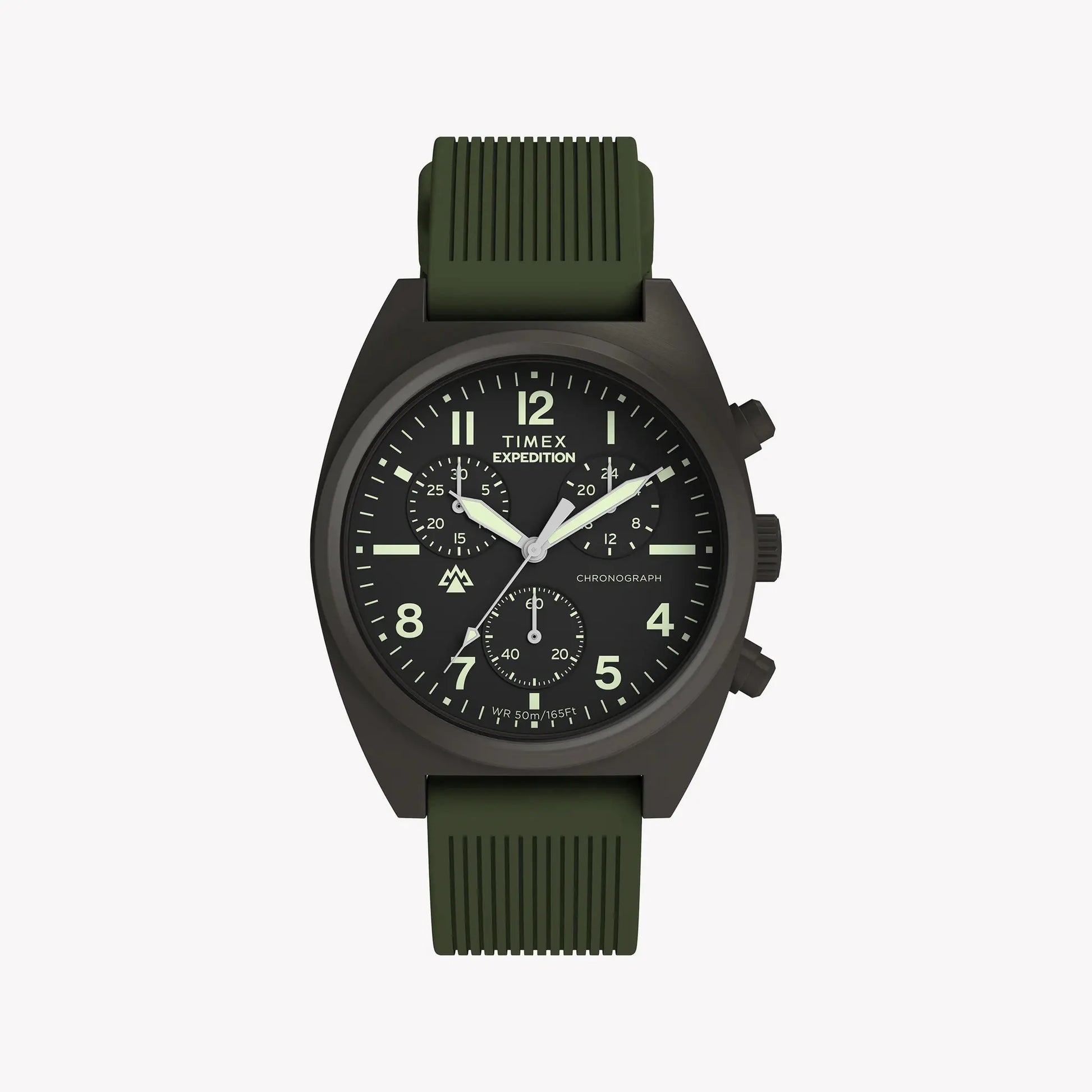 TIMEX Men's Gunmetal, Green | TW2Y61100 by TIMEX