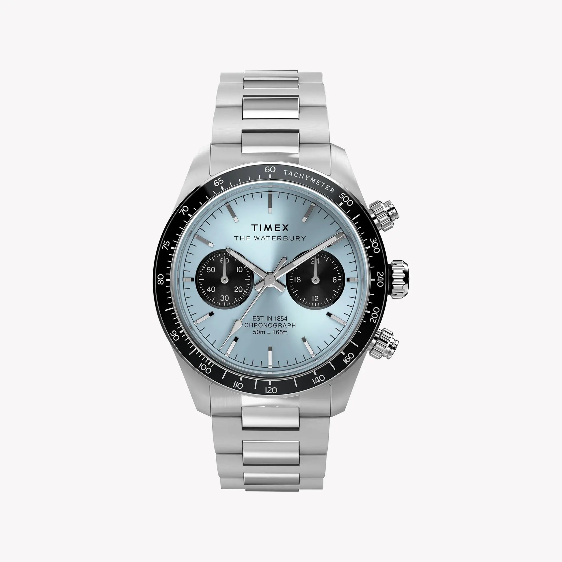 TIMEX Men's Silver-Tone Stainless Steel, Blue Dial | TW2Y70500 by TIMEX