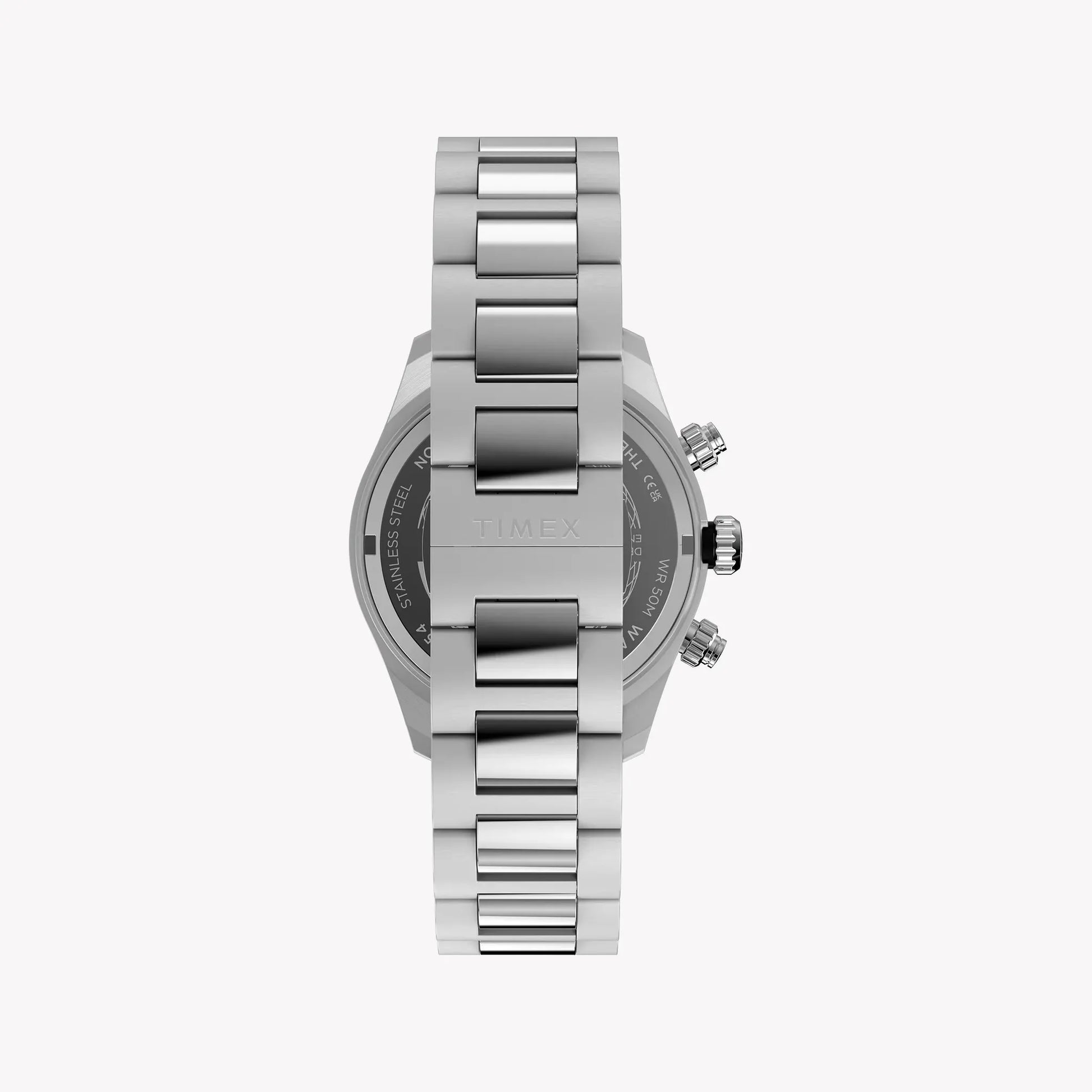 TIMEX Men's Silver-Tone Stainless Steel, Blue Dial | TW2Y70500 by TIMEX