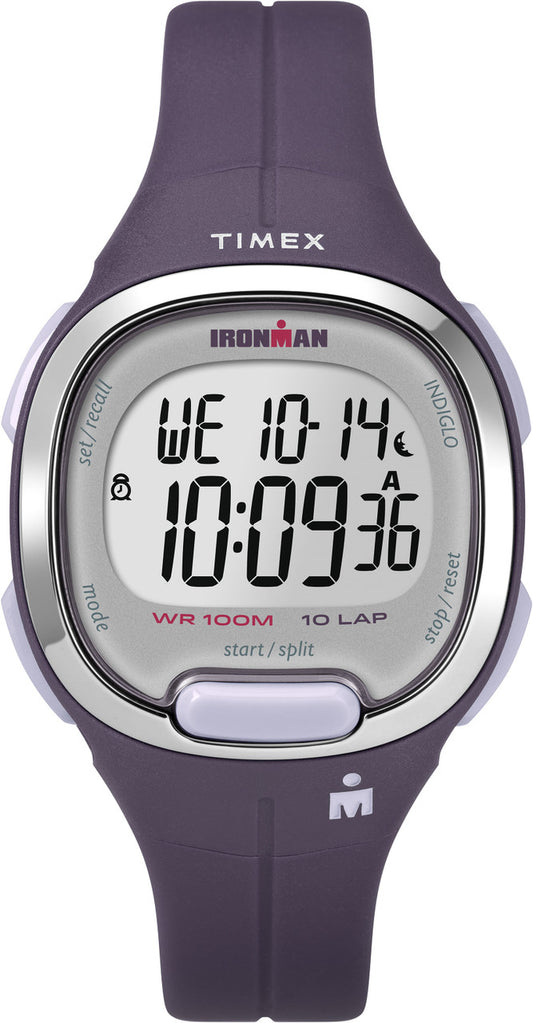 Timex TW5M19700 Women's Ironman   Transit Essential 10 Purple Resin Strap Watch-0