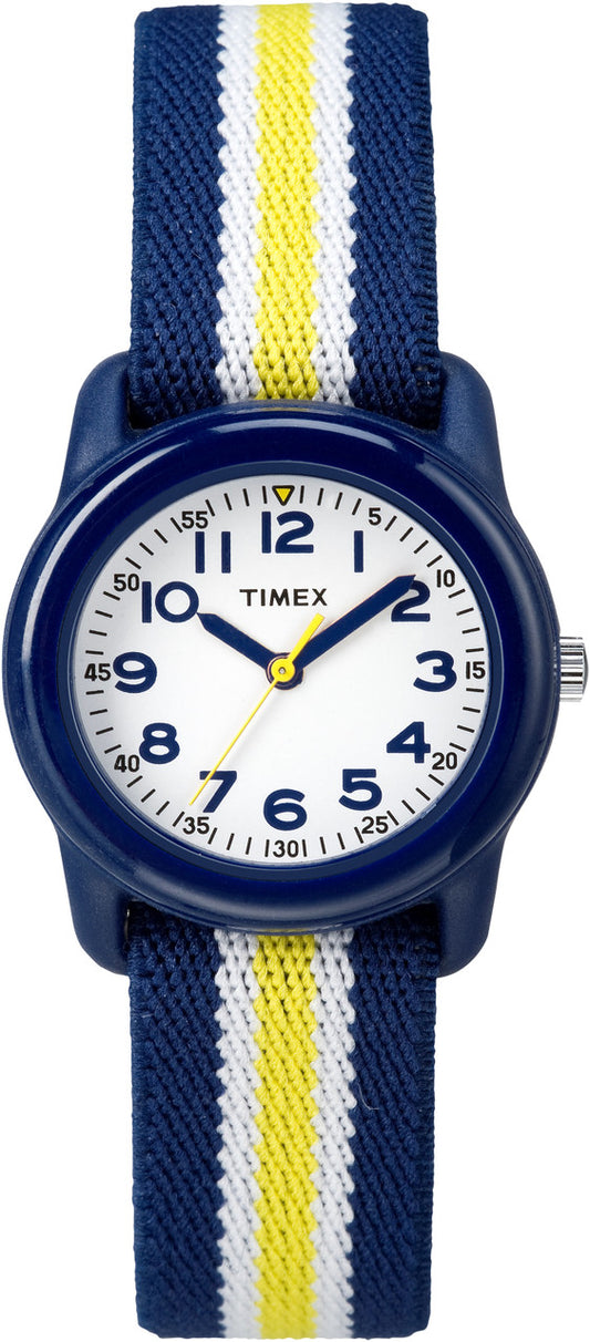 Timex Kids Analog Blue Yellow Elastic Watch-0