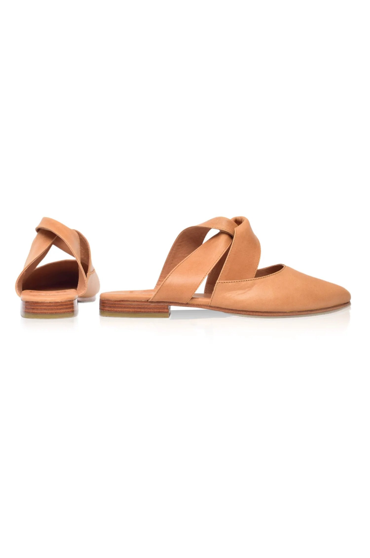 Taj Mahal Pointy Toe Leather Mules (Sz. 8.5) by ELF