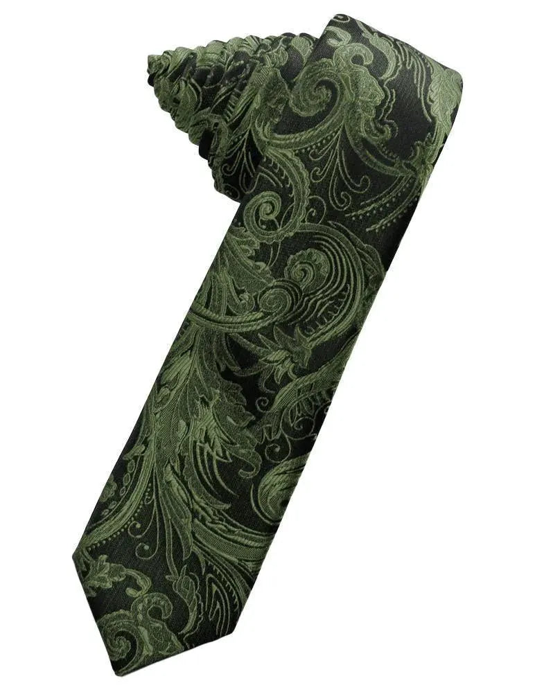 Tapestry Skinny Necktie Self Tie by Tux-USA