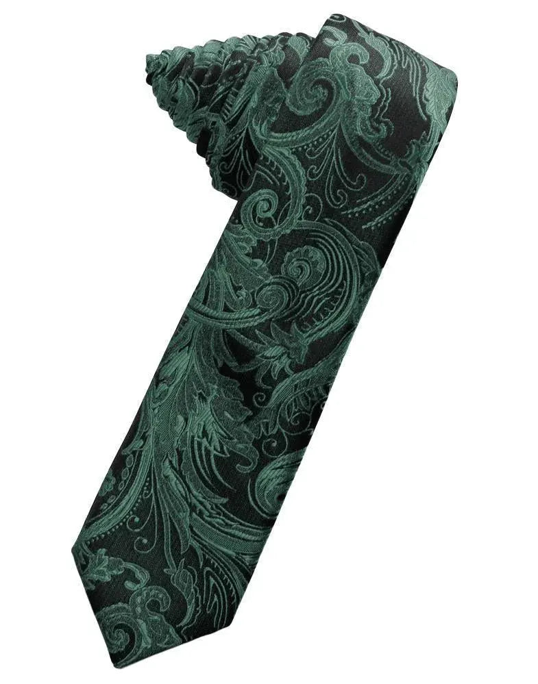 Tapestry Skinny Necktie Self Tie by Tux-USA