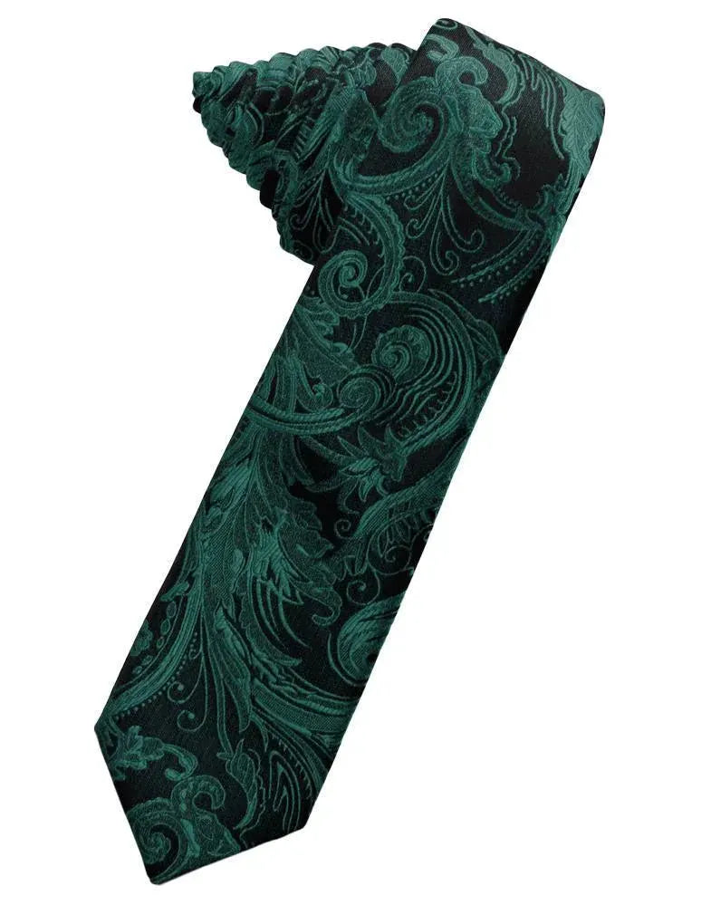 Tapestry Skinny Necktie Self Tie by Tux-USA