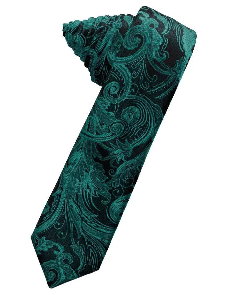 Tapestry Skinny Necktie Self Tie by Tux-USA